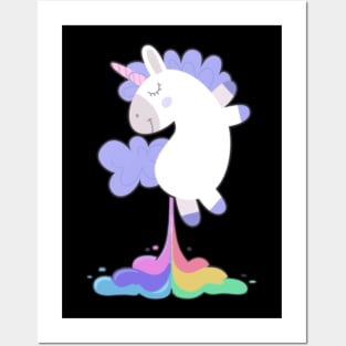 Funny Unicorn Rainbow Birthday Fart Shirt - Gift Posters and Art